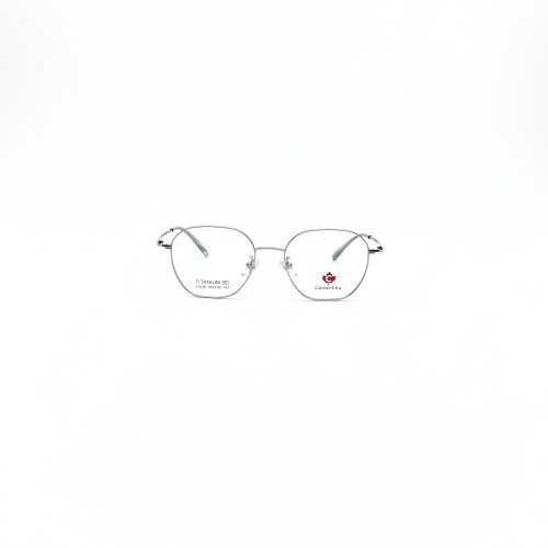 Canavera CV.KL33026 gọng kính vuông màu bạc phong cách unisex thanh lịch
